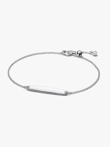 Kedjearmband med graverbar platta