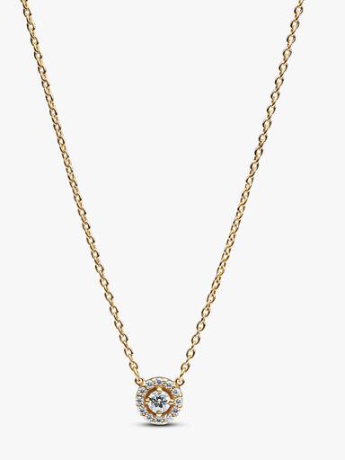 Glittrande hängsmycke och halsband