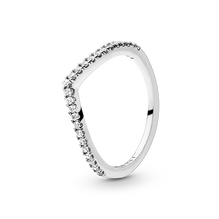 Glittrande Wishbone-ring