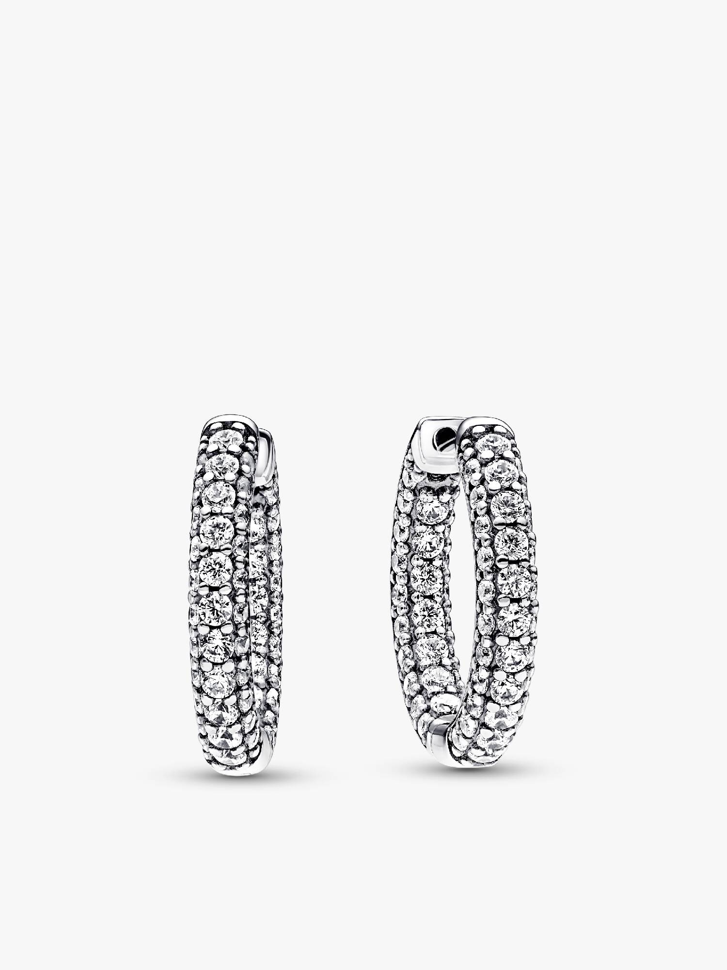 Pandora Timeless pavéprydda hoops