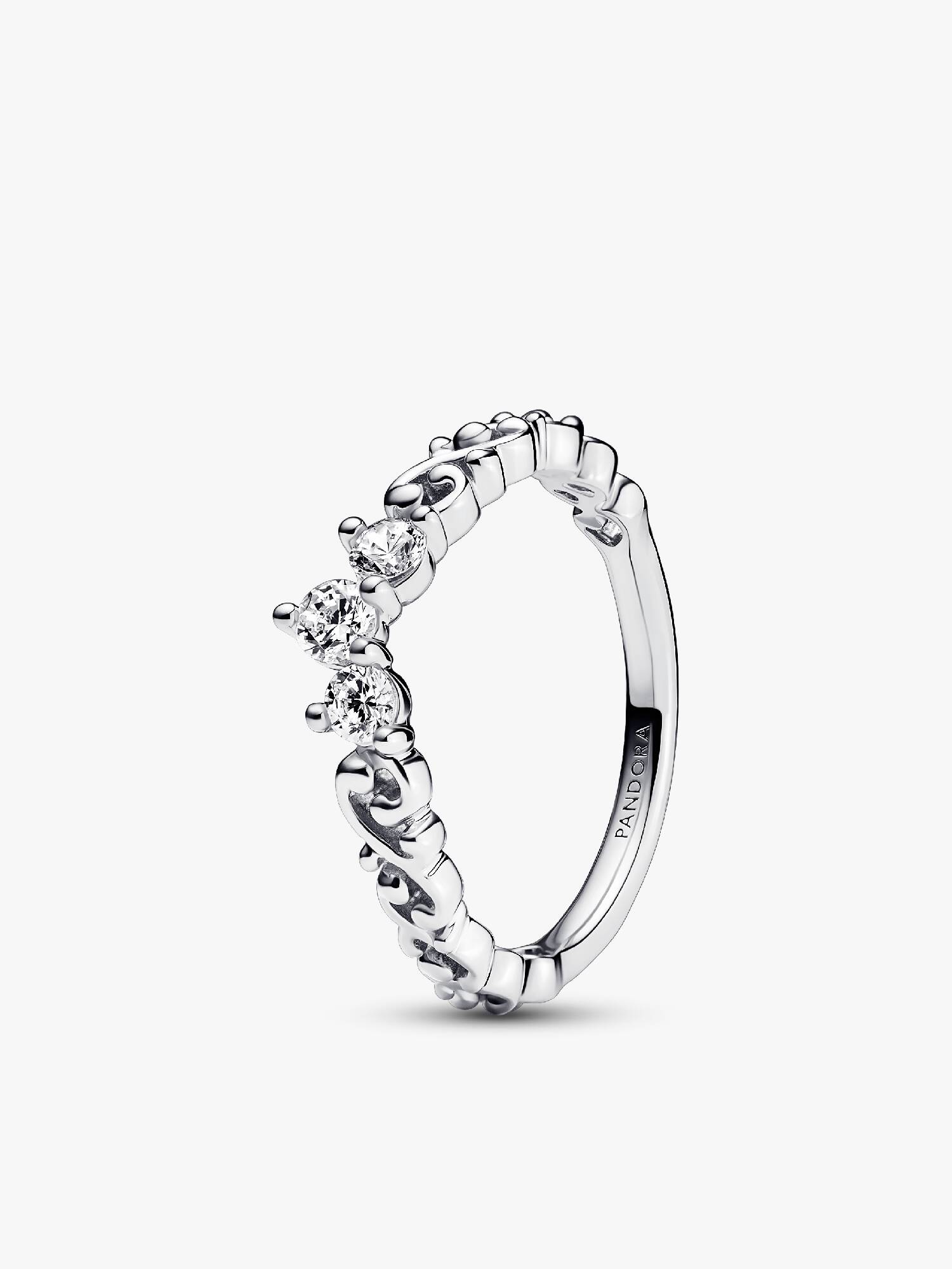 Regal Swirl Tiara Ring