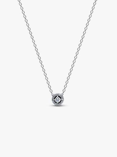 Glittrande collierhalsband med en sten