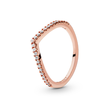 Glittrande Wishbone-ring