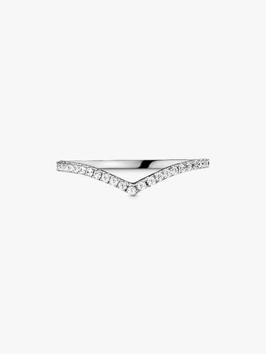 Glittrande wishbone-ring