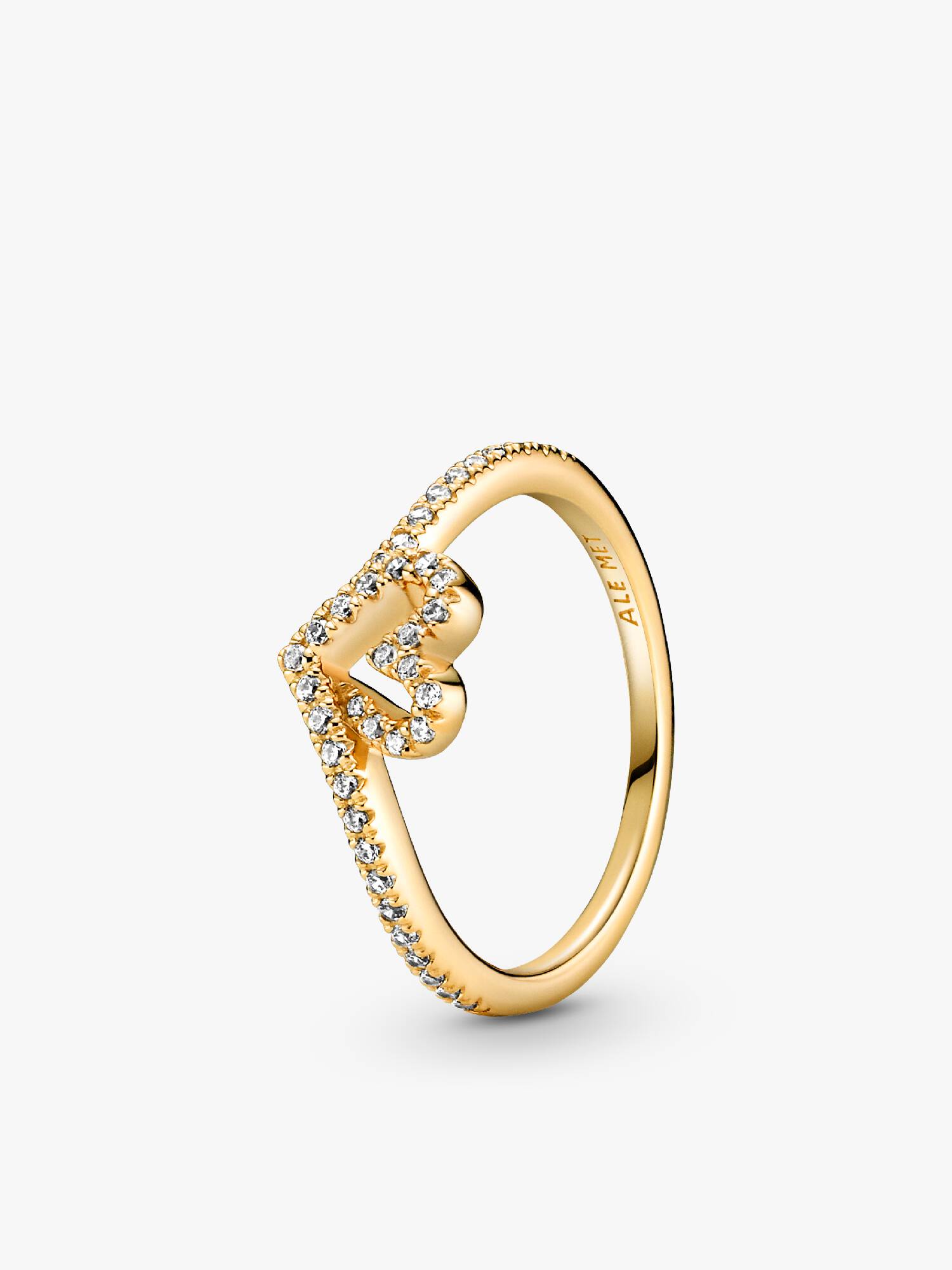 Pandora Timeless wishbone-ring med glittrande stenar