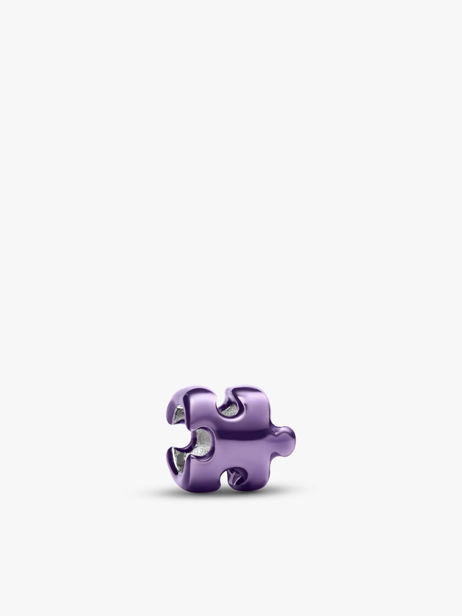 Lila pusselbitsformad miniberlock