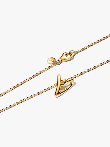 Halsband med hängsmycke i form av ett litet organiskt hjärta