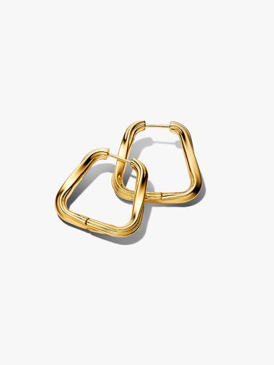 Trekantiga, stora hoops