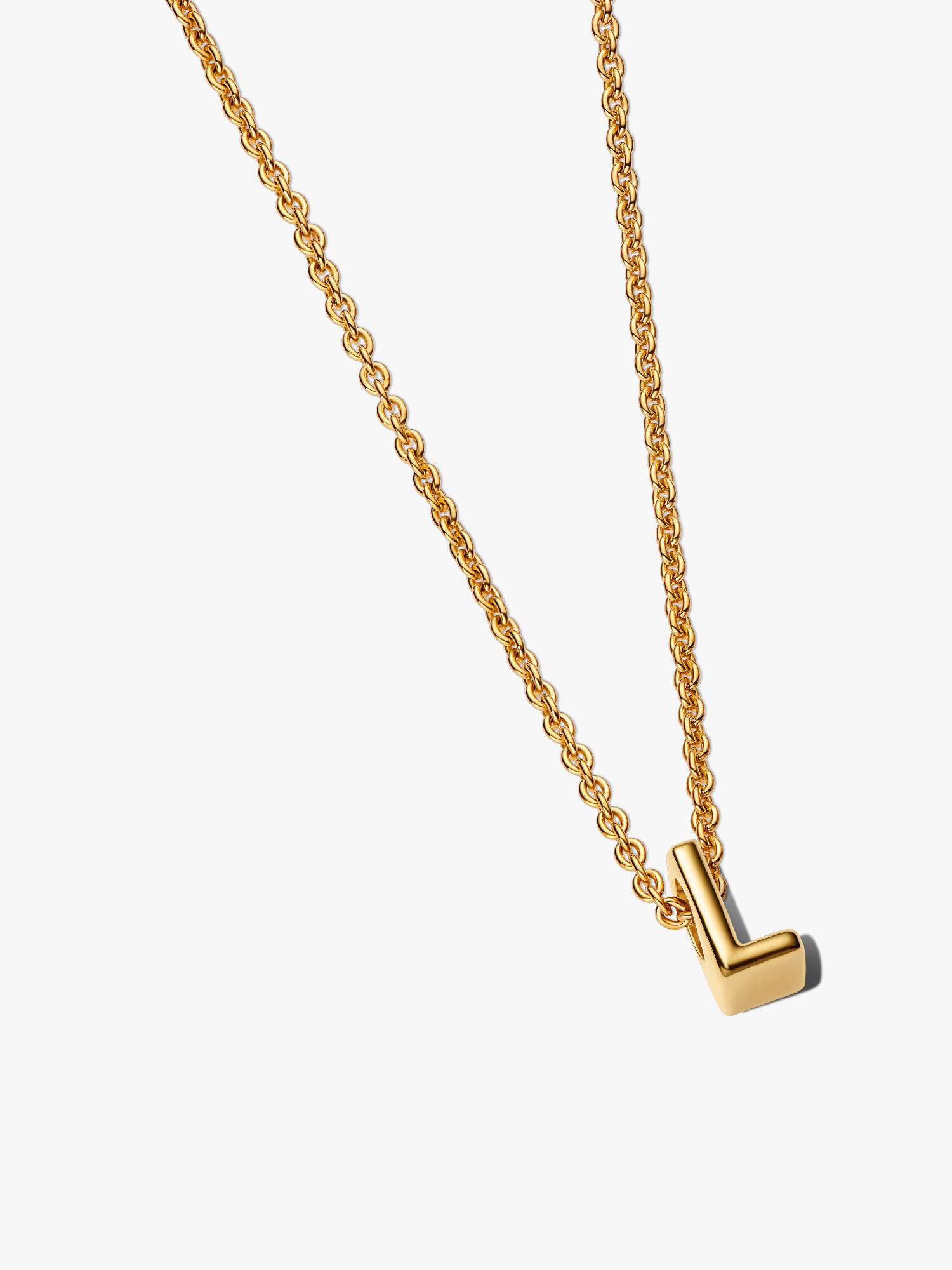 Bokstav L charm halsbandset