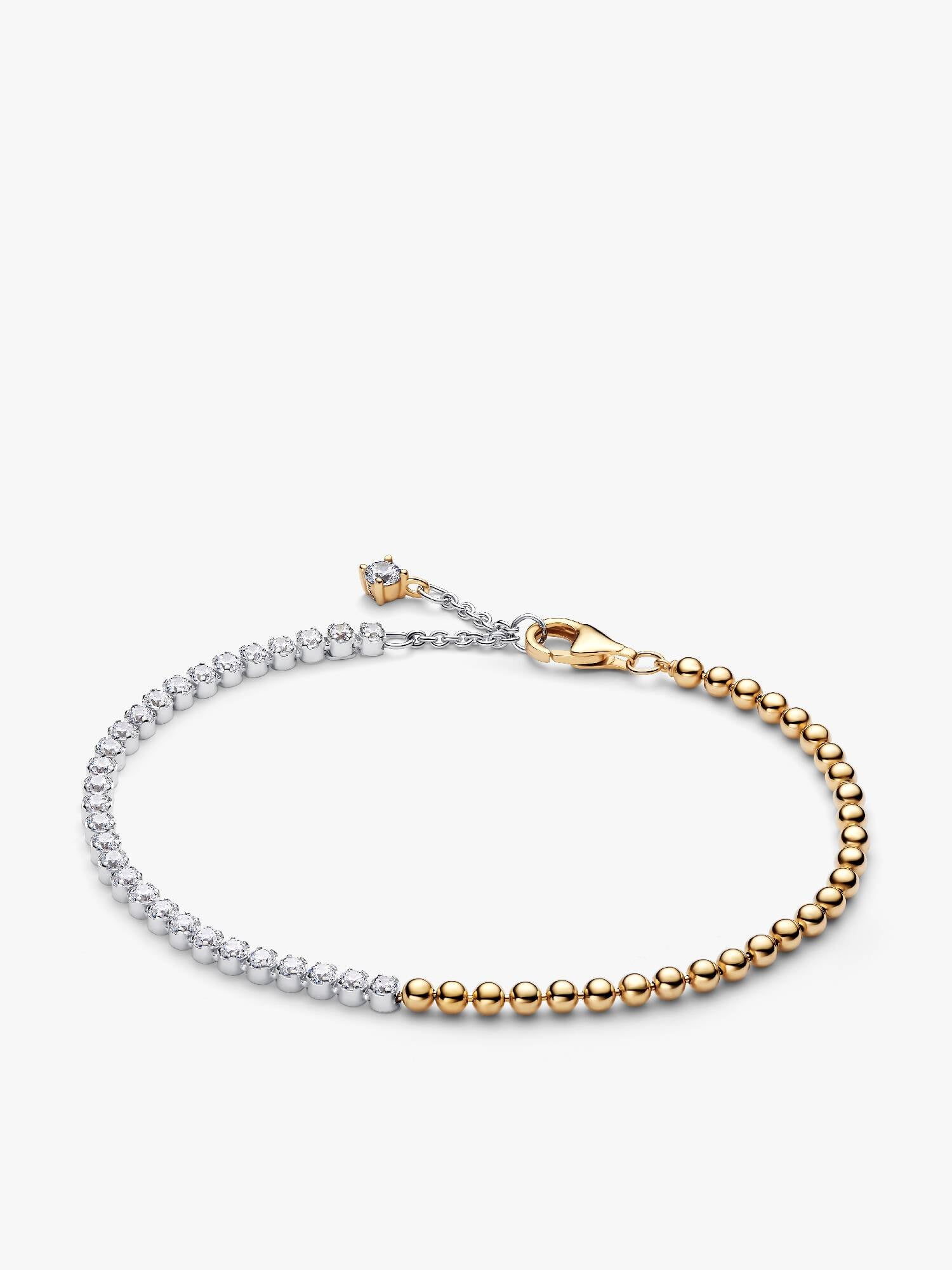 Pärlat armband med tennisdesign