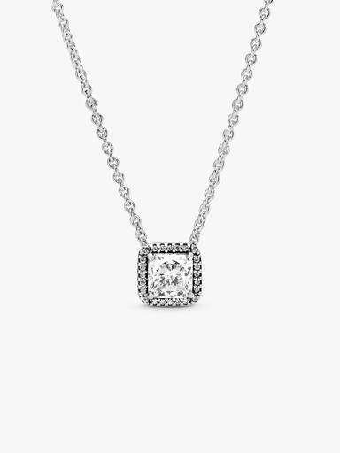 Kvadratisk Skimrande Halo Halsband