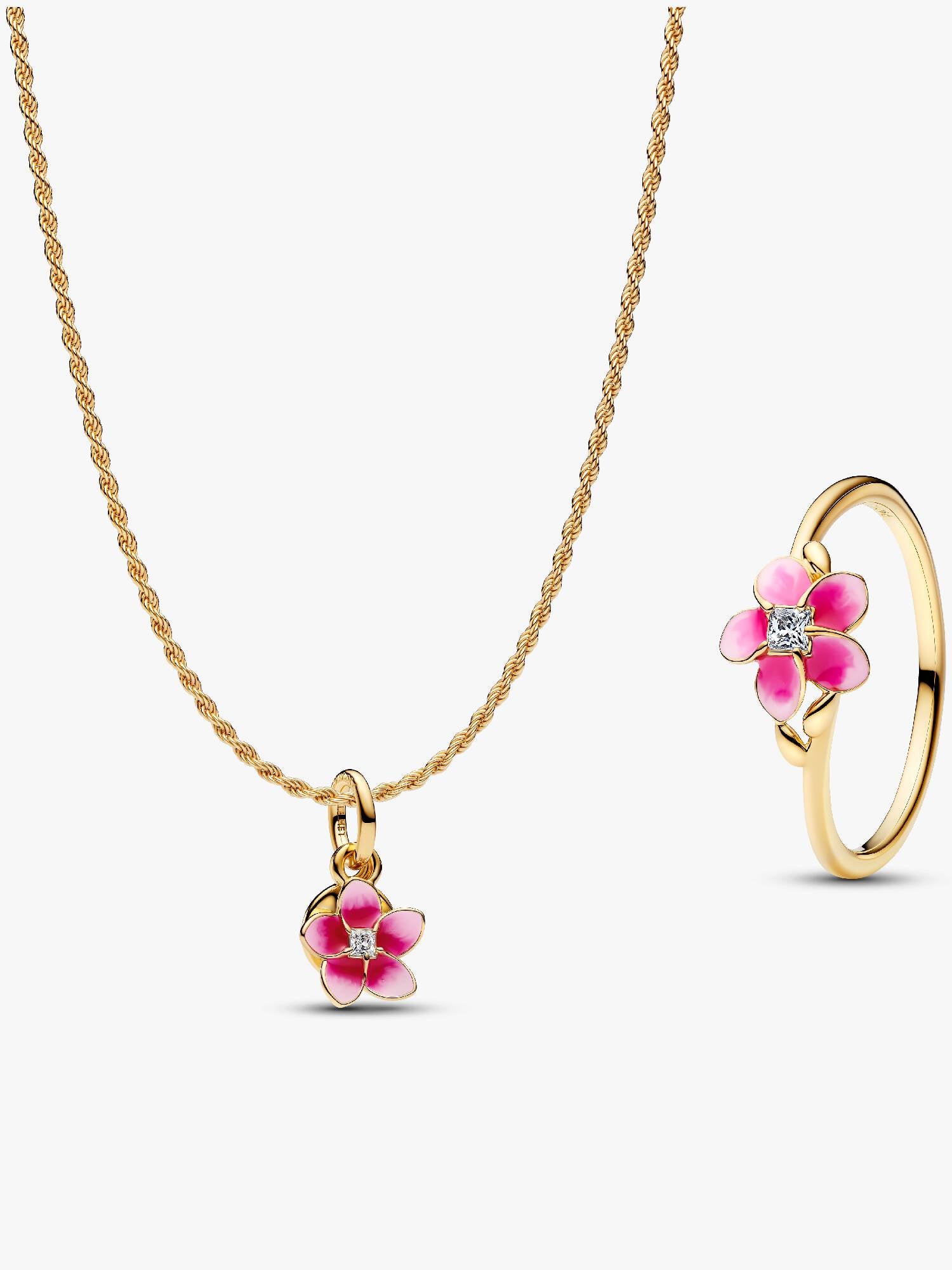Vaiana Blomsterhalsband & Ringset