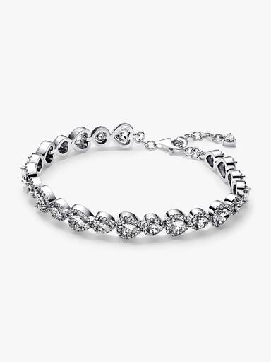 Pavéarmband med halo