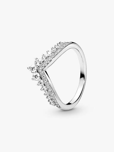 Wishbone-ring med tiaradesign