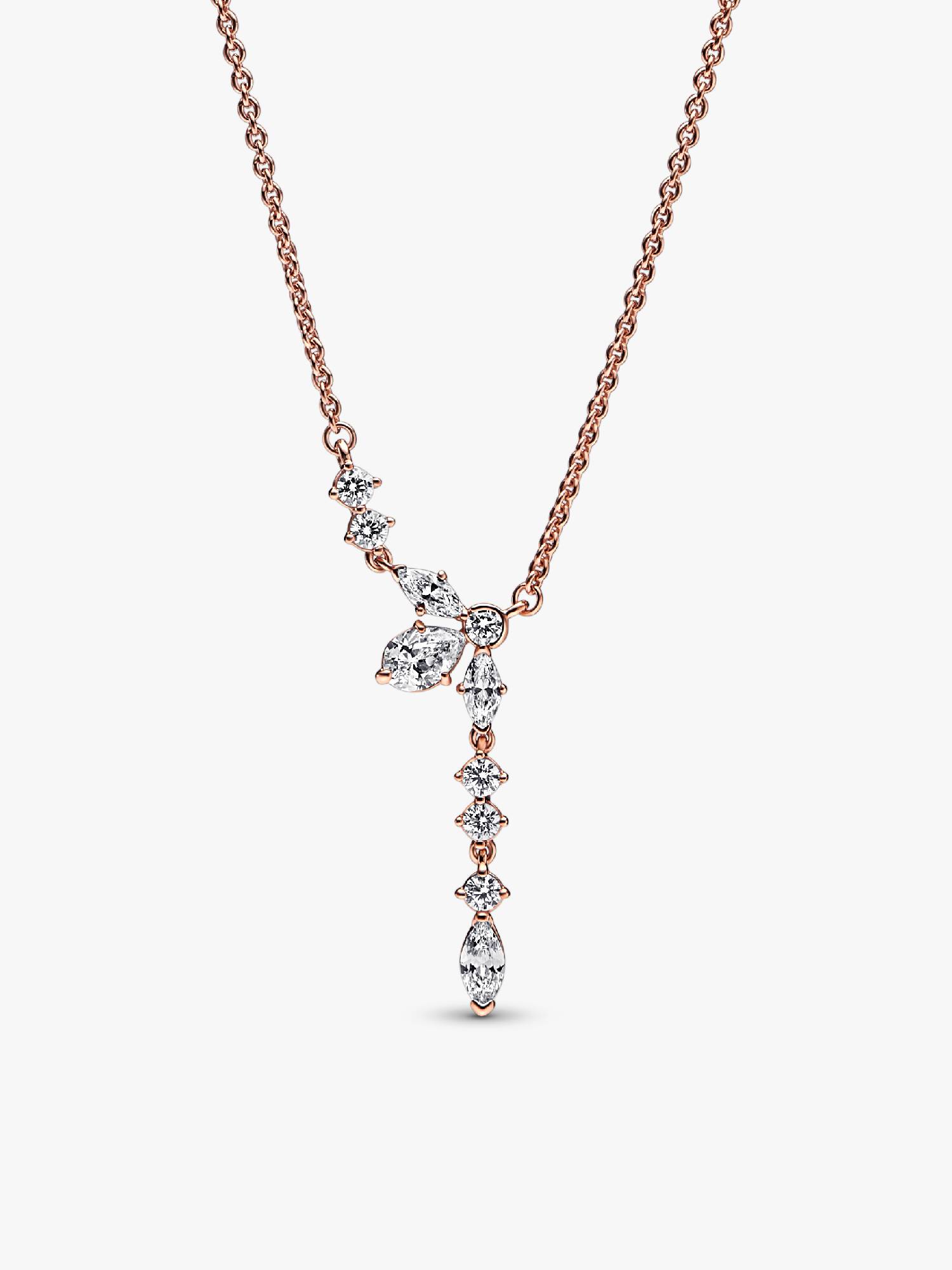 Glittrande collierhalsband med stenar