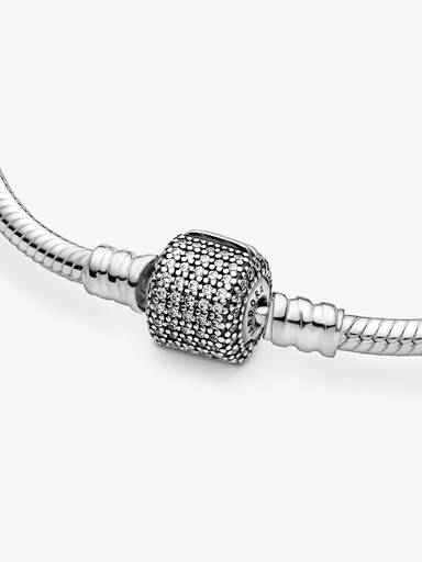 Pandora Moments Sparkling Pavé Clasp Ormkedjearmband