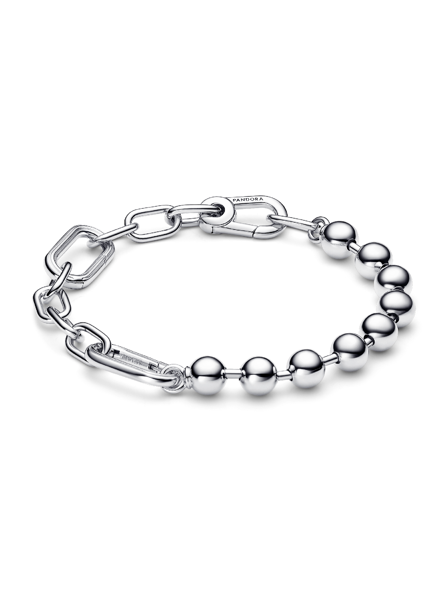 Pandora ME-armband med metallpärlor och länkkedja