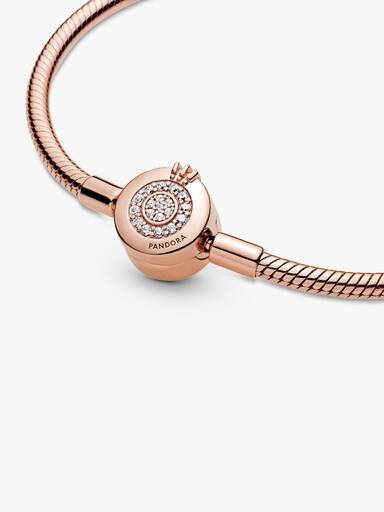 Pandora Moments glittrande Crown O-ormkedjearmband