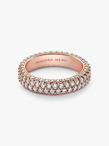 Pandora Timeless pavéprydd dubbelradig ring