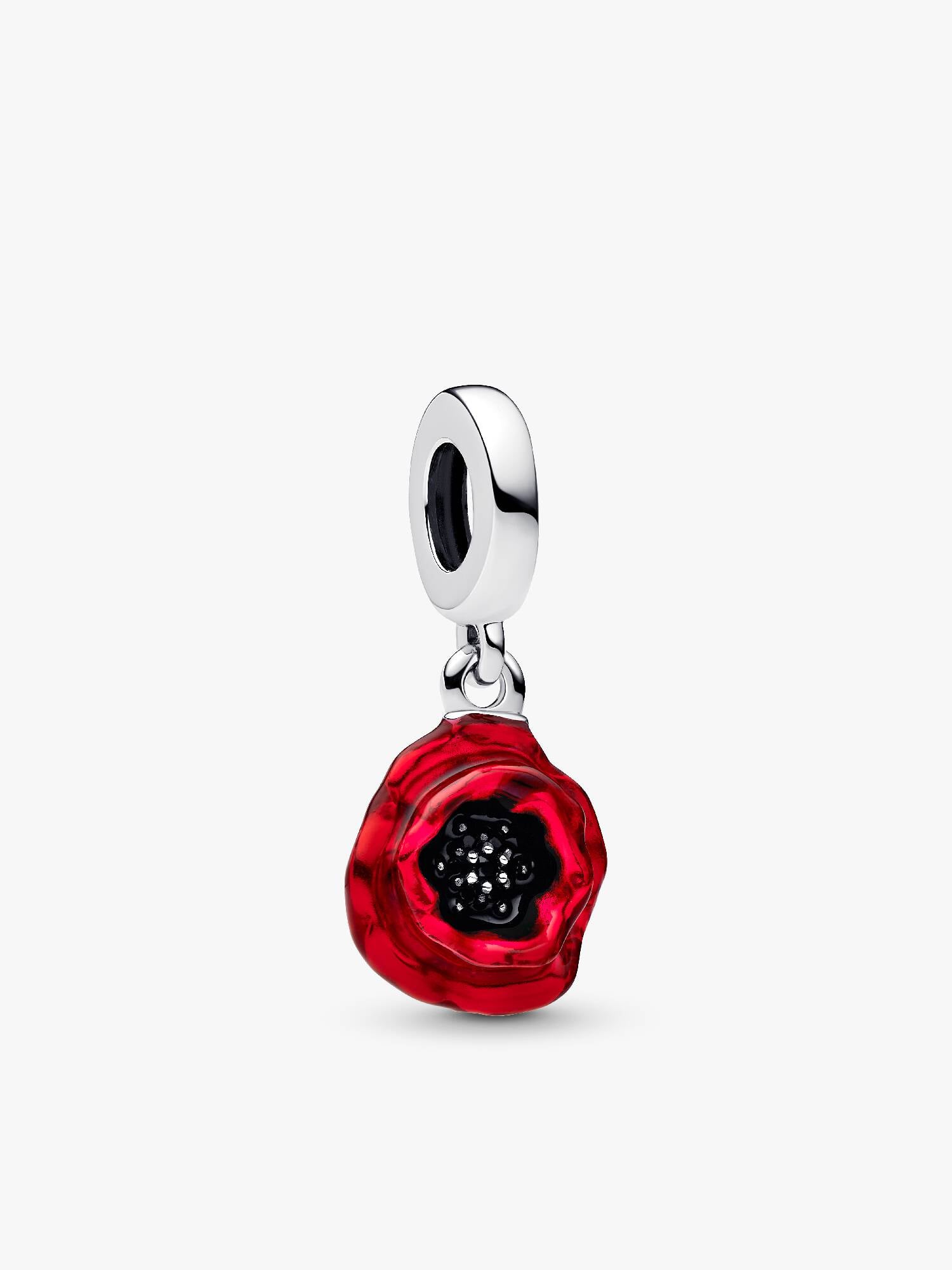 Hängberlock med röd blomma