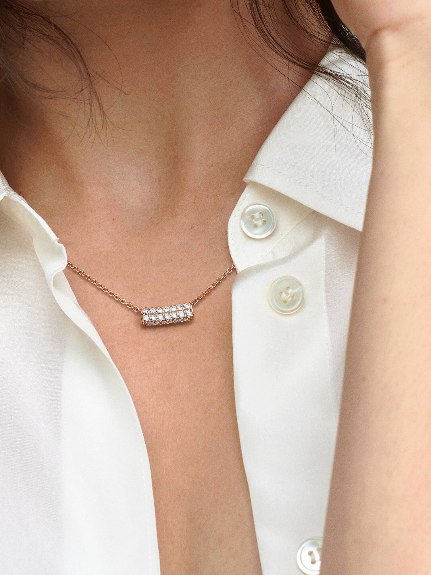 Pandora Timeless pavéprydda collierhalsband