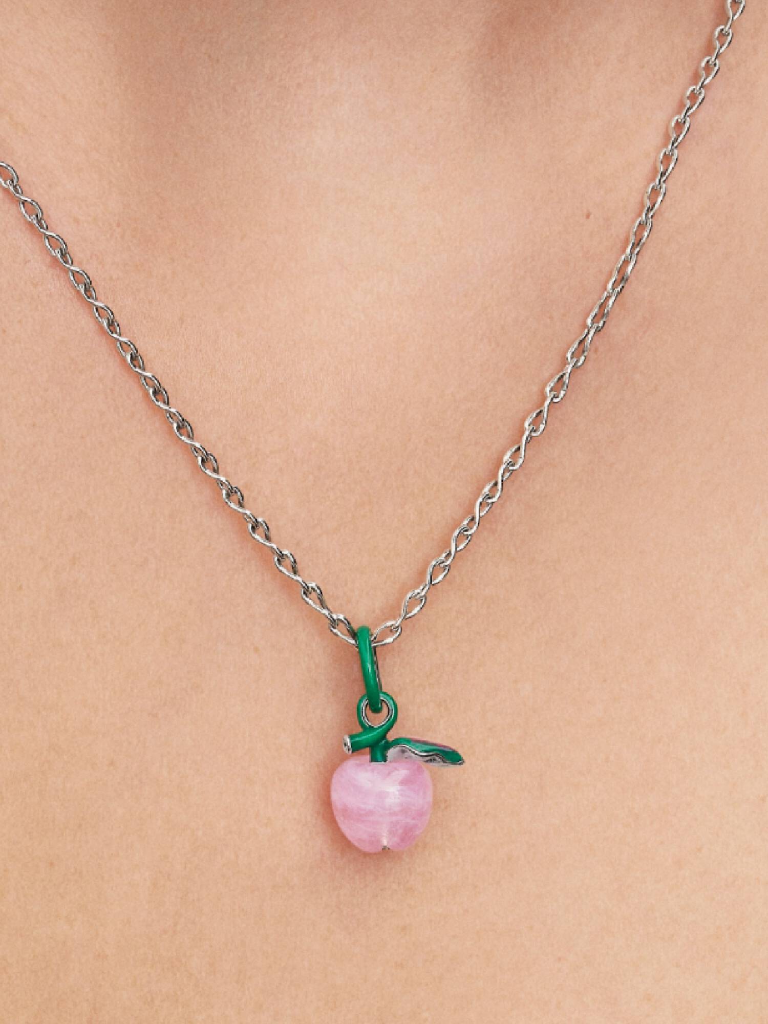 Berlock i rosa muranoglas