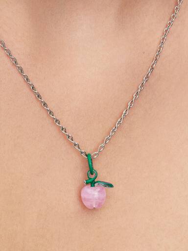 Berlock i rosa muranoglas
