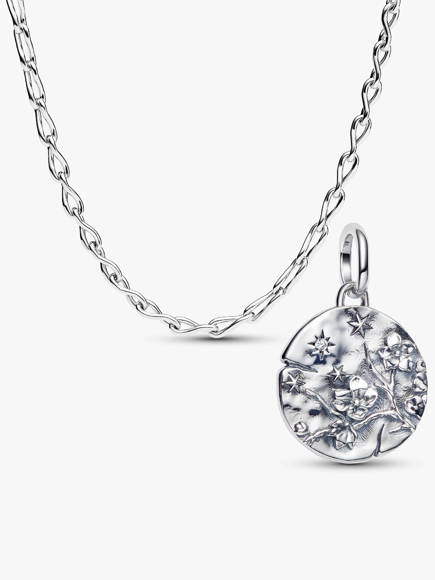 Evig körsbärsblomma halsband & medaljongberlockset