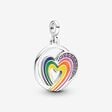 Pandora ME medaljong Rainbow Heart of Freedom 