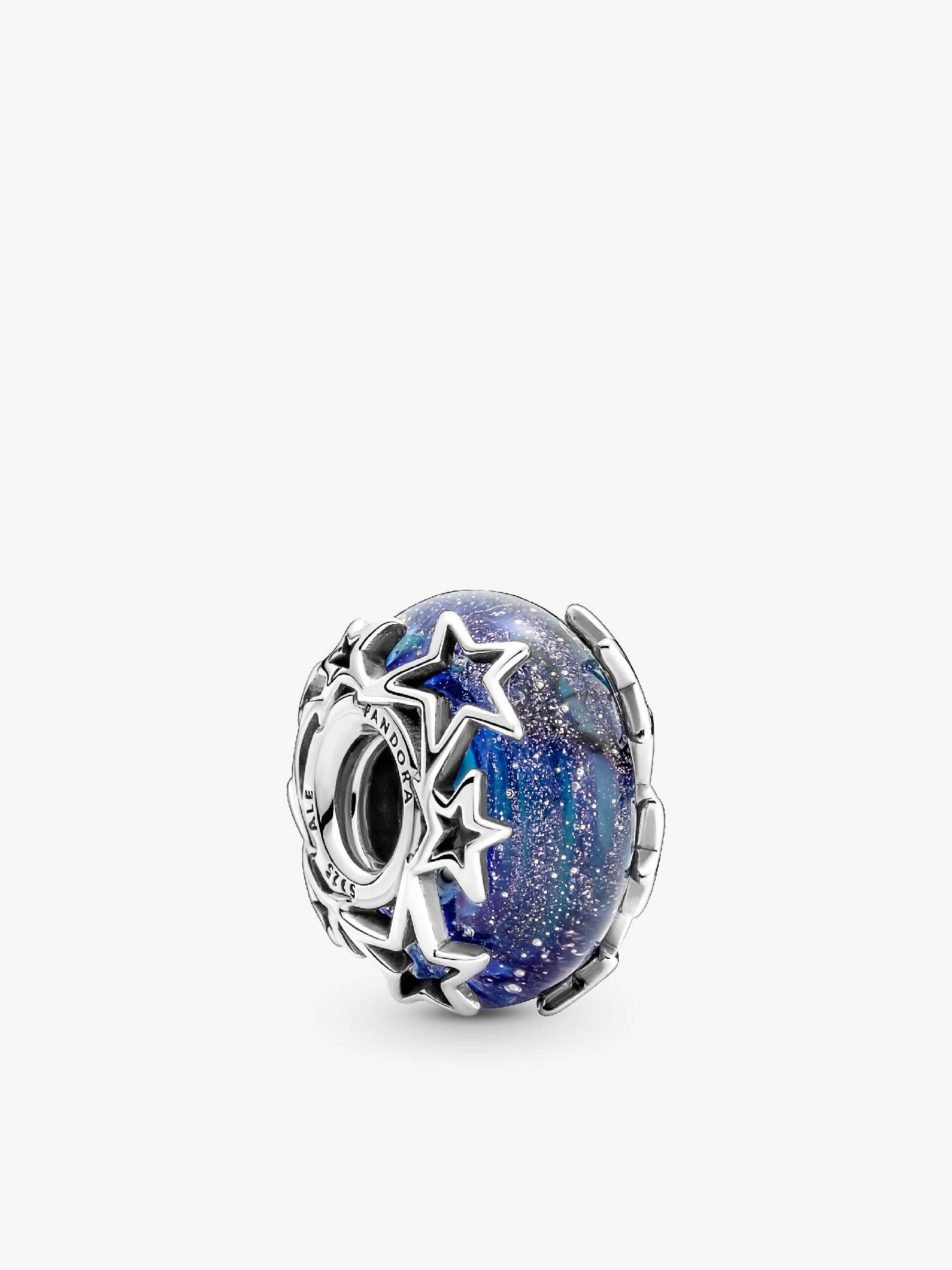 Galaxy Blue & Star Murano Berlock