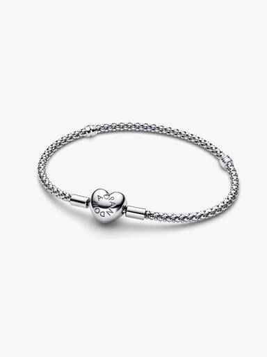 Ormkedjearmband med hjärtlås