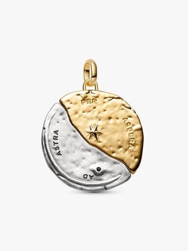 Stor medaljongberlock med sol och måne