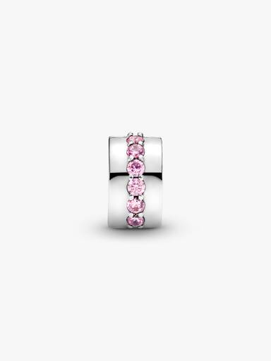 Glittrande rosa clipberlock