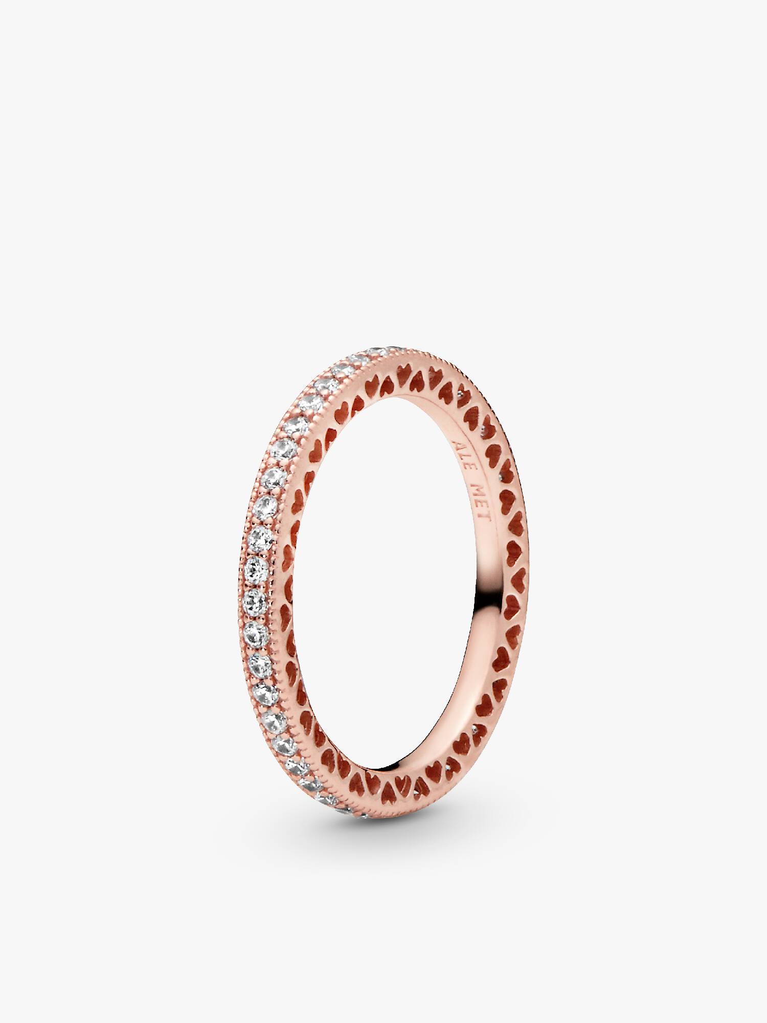 Ring med glitter och hjärtan