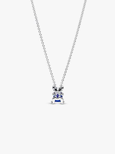 Disney Stitch collierhalsband med blå sten