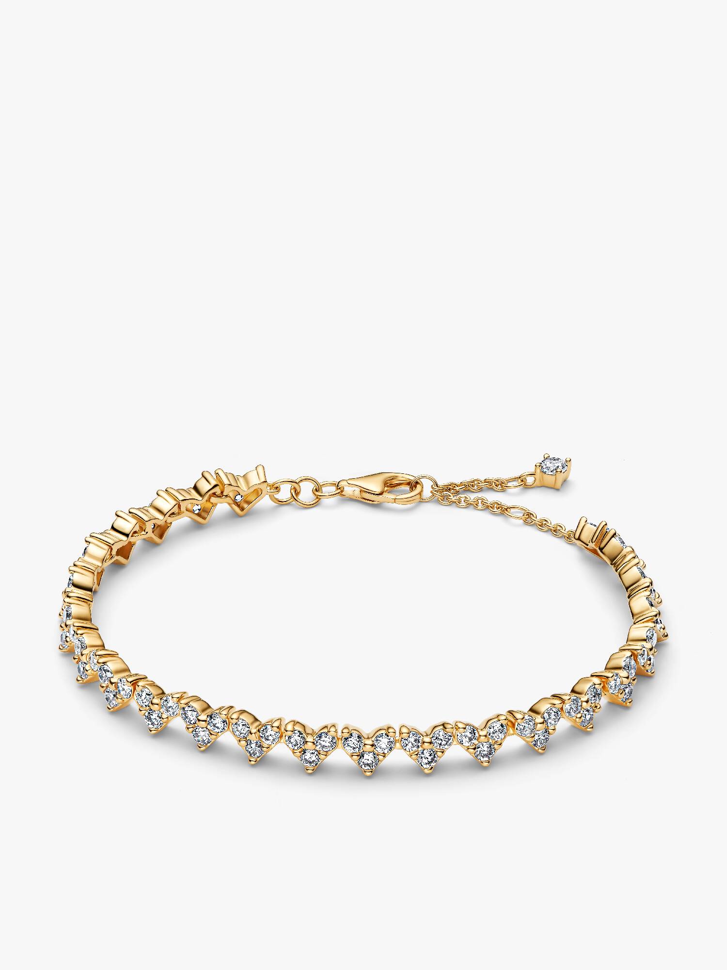 Armband med hjärta och tre stenar
