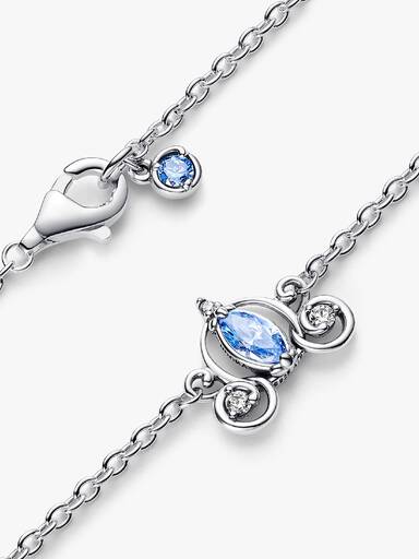 Disney Askungens vagn, halsband med hängsmycke