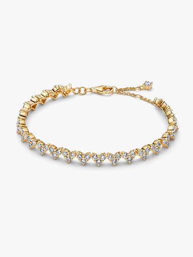 Armband med hjärta och tre stenar