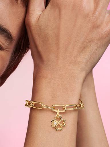 Pandora ME medaljongberlock med fyrklöver