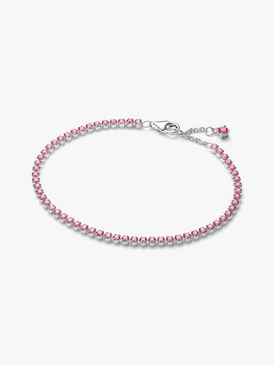 Litet rosa tennisarmband