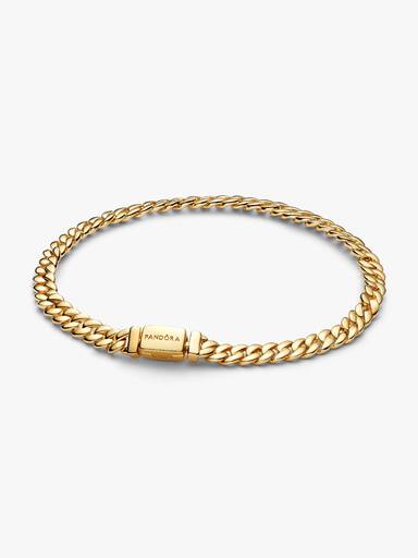 Glänsande pansarkedjearmband