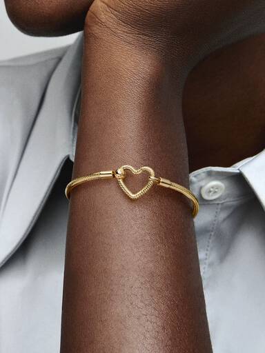 Pandora Moments ormkedjearmband med hjärtlås