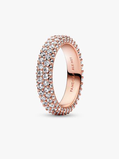 Pandora Timeless pavéprydd dubbelradig ring
