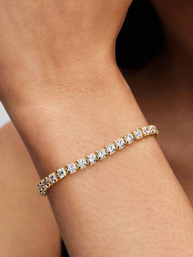 Glittrande tennisarmband