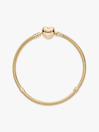 Pandora Moments Hjärtlås Ormkedjearmband