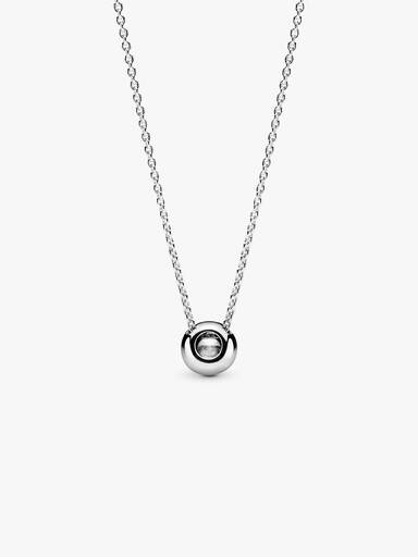 Round Sparkle Halo Halsband