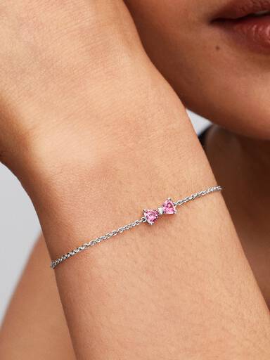 Kedjearmband med rosett