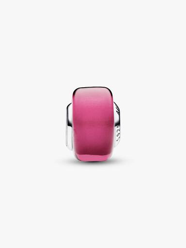 Rosa miniberlock i muranoglas