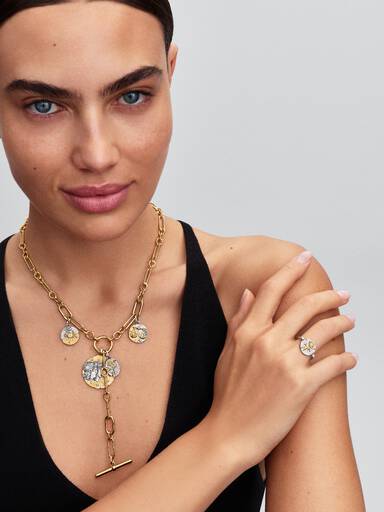 Y-halsband med länkdesign