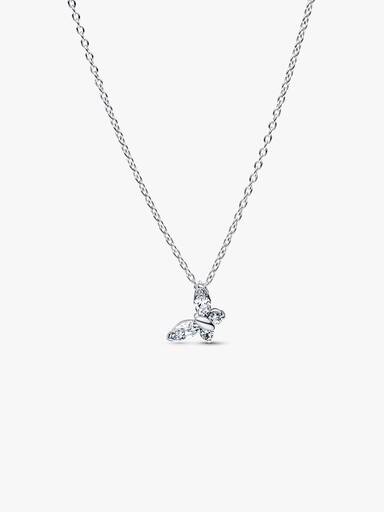 Halsband med hängsmycke och fjäril